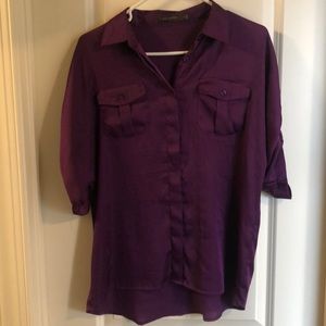 Purple silk bouse